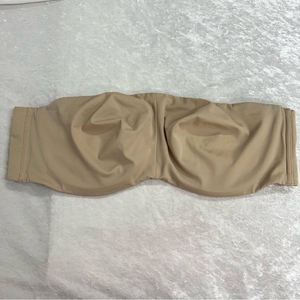 Cacique Lane Bryant Strapless unlined multi-way bra 44D underwire no straps